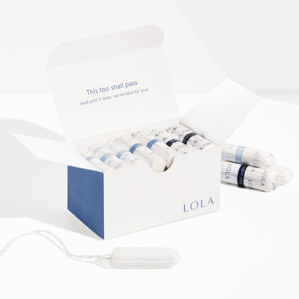 Non-applicator Tampons | Front view of Non-applicator Tampons packaging